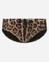 Dolce & Gabbana Leopard-print Swim Briefs In Animal Print