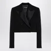 Shop Dolce & Gabbana Spencer Black Wool Gabardine Tuxedo