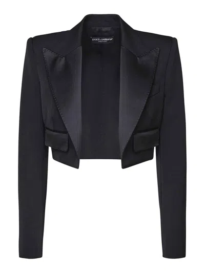 DOLCE & GABBANA SPENCER TUXEDO IN WOOL GABARDINE