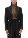 Dolce & Gabbana Spencer Wool Gabardine Tuxedo In Animal Print