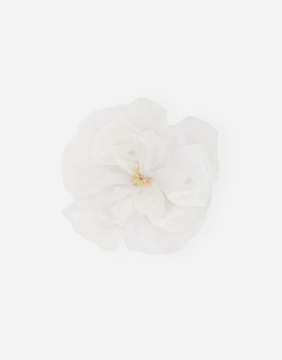 Dolce & Gabbana Spilla Con Fiore In ホワイト