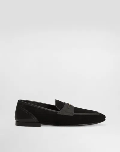 DOLCE & GABBANA SPLIT CALFSKIN SLIPPER