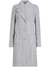 Dolce & Gabbana Mantel Aus Tweed In Grigio