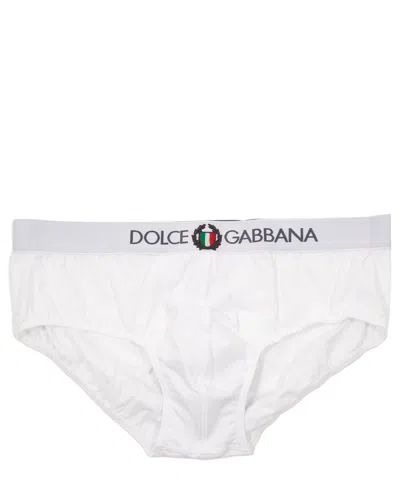 Dolce & Gabbana Sport Crest Briefs In White