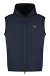 Dolce & Gabbana Sporty Vest With Zipper In Blue