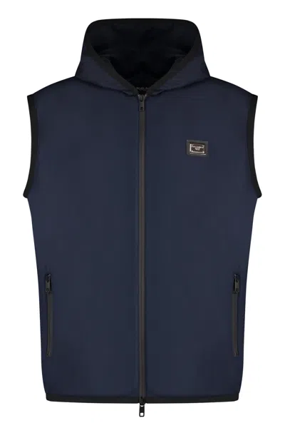 DOLCE & GABBANA SPORTY VEST WITH ZIPPER
