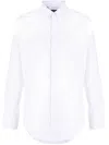 Dolce & Gabbana Martini Popeline Shirt With Spread Collar In White