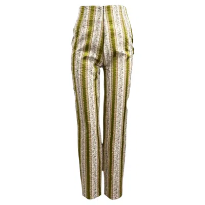 Pre-owned Dolce & Gabbana Dolce Gabbana Spring 1993 Floral Pants In Brown