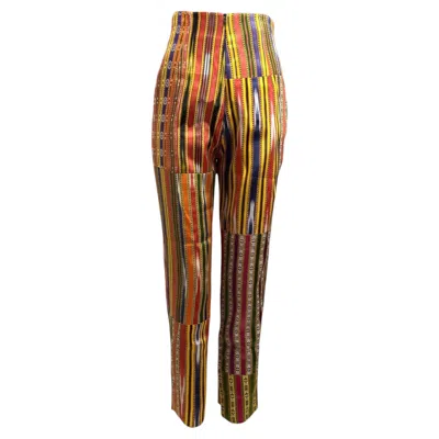 Pre-owned Dolce & Gabbana Dolce Gabbana Spring 1993 Mulicolor Pants In Brown