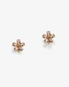 Dolce & Gabbana Red Gold Flower Earrings Gold Female Onesize In Gold