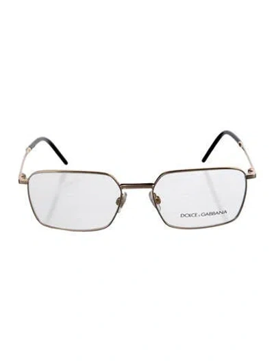 Pre-owned Dolce & Gabbana Square Eyeglasses In Black