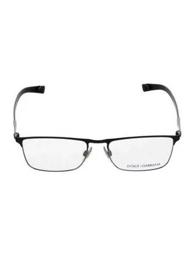 Pre-owned Dolce & Gabbana Square Eyeglasses In Black