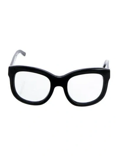 Pre-owned Dolce & Gabbana Square Eyeglasses In Black
