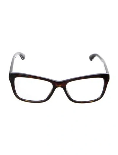 Pre-owned Dolce & Gabbana Square Eyeglasses In Brown