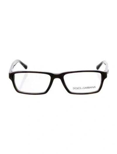 Pre-owned Dolce & Gabbana Square Eyeglasses In Brown