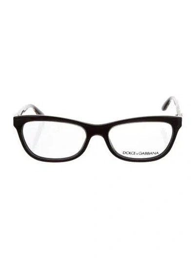 Pre-owned Dolce & Gabbana Square Eyeglasses In Brown