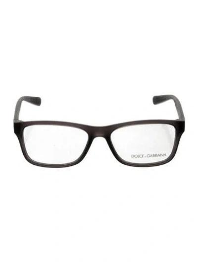 Pre-owned Dolce & Gabbana Square Eyeglasses In Gray