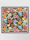 Dolce & Gabbana Square Floral Print Lightweight Scarf 50x50 In Multi