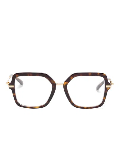 Dolce & Gabbana Square-frame Glasses In ブラウン