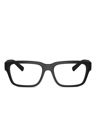 Dolce & Gabbana Brille Mit Eckigem Gestell In Black