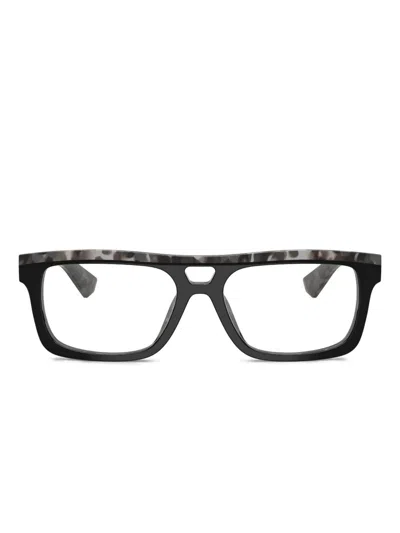 Dolce & Gabbana Brille Mit Eckigem Gestell In Black