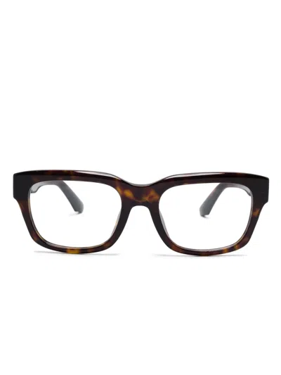 Dolce & Gabbana Square-frame Glasses In Brown