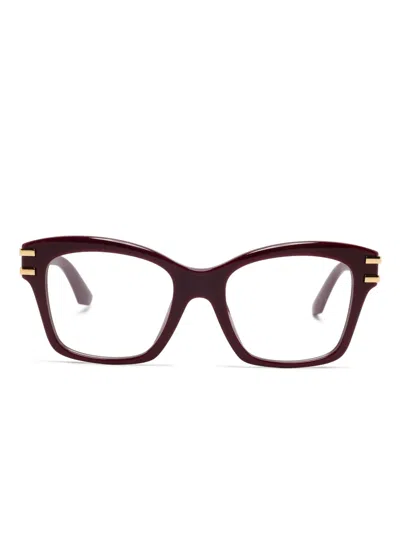 Dolce & Gabbana Square-frame Glasses In Red