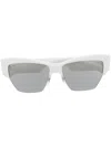 Dolce & Gabbana Logo-plaque Sunglasses In White
