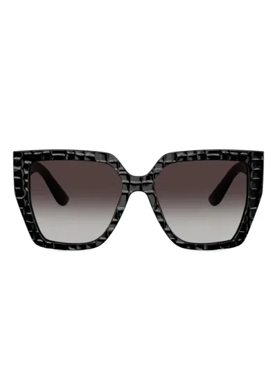 Dolce & Gabbana Sonnenbrille Mit Eckigem Gestell In Brown