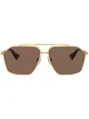 Dolce & Gabbana Square-frame Sunglasses In Gold