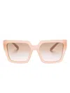 Dolce & Gabbana Square-frame Sunglasses In Neutrals