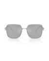 Dolce & Gabbana Square Frame Sunglasses With Clear Mirror Lenses