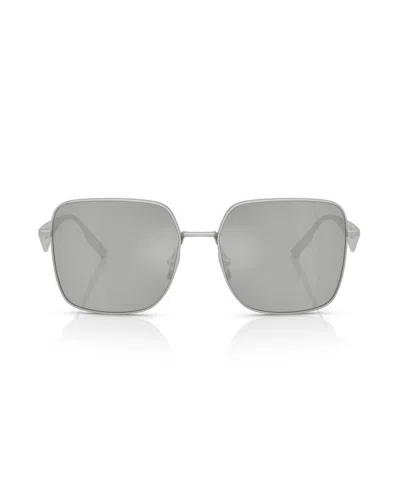 Dolce & Gabbana Square Frame Sunglasses With Clear Mirror Lenses