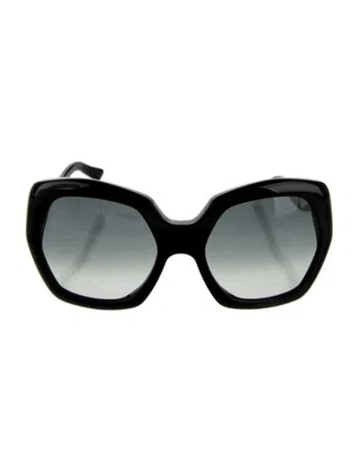 Pre-owned Dolce & Gabbana Square Gradient Sunglasses In Black