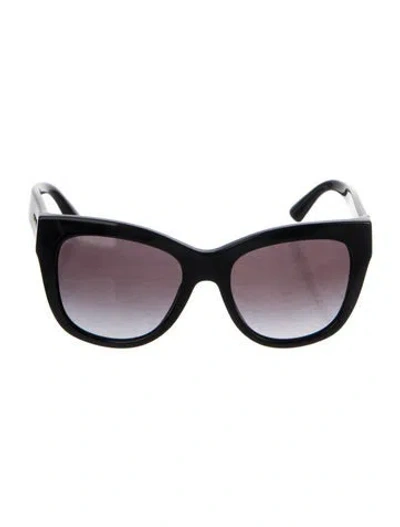 Pre-owned Dolce & Gabbana Square Gradient Sunglasses In Black