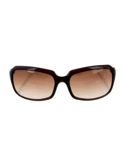 Pre-owned Dolce & Gabbana Square Gradient Sunglasses In Brown