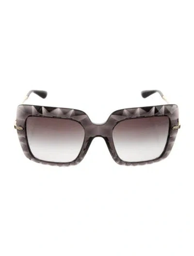 Pre-owned Dolce & Gabbana Square Gradient Sunglasses In Multi