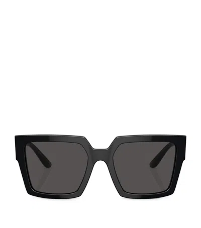DOLCE & GABBANA SQUARE LOGO SUNGLASSES