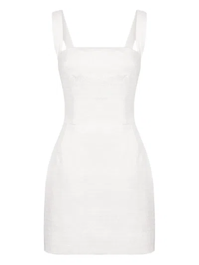 Dolce & Gabbana Minikleid Mit Eckigem Ausschnitt In White