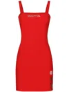 Dolce & Gabbana Square-neck Minidress In Red