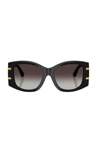 Dolce & Gabbana Womens Black Dg4501 Butterfly-frame Acetate Sunglasses