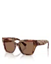 Dolce & Gabbana Square Sunglasses, 52mm In Brown