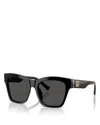 Dolce & Gabbana Square Sunglasses, 53mm In Black