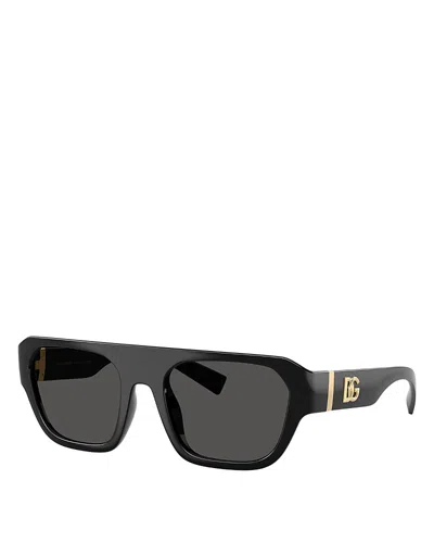 Dolce & Gabbana Square Sunglasses, 54mm In Black