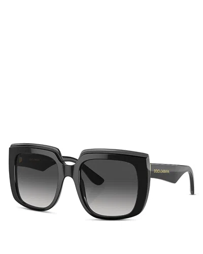DOLCE & GABBANA SQUARE SUNGLASSES, 54MM