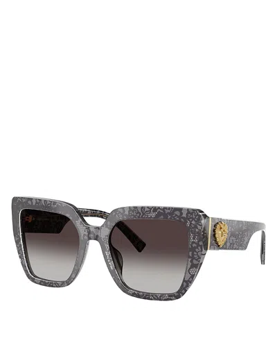 Dolce & Gabbana Square Sunglasses, 54mm In Gray