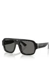 Dolce & Gabbana Square Sunglasses, 55mm In Gray