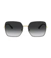 Dolce & Gabbana Logo Frame Sunglasses In Gold