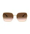 Dolce & Gabbana Square-frame Sunglasses In Gold