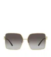 Dolce & Gabbana Dg2279 Square-frame Metal Sunglasses In Gold